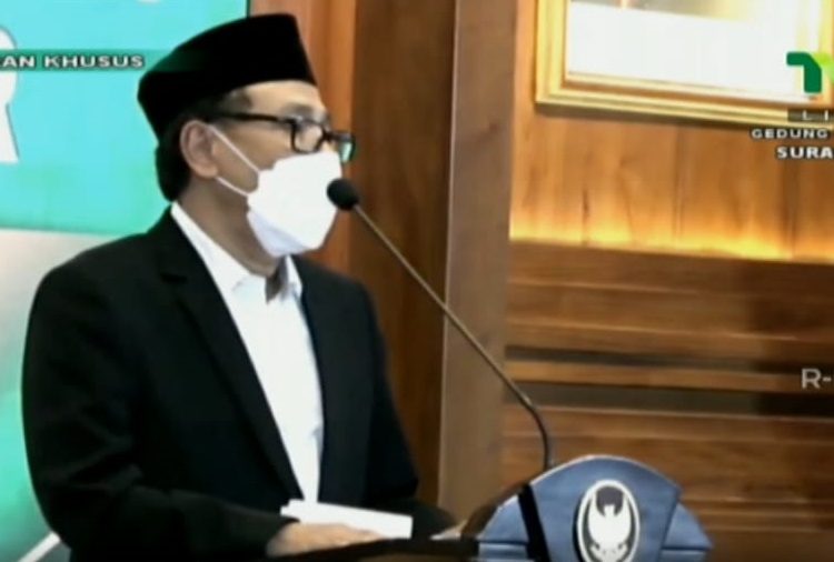 Sambutan KH Moh. Hasan Mutawakkil Alallah Pada Pengukuhan MUI Jatim 15 Februari 2021
