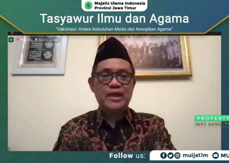 Ketua Badan Kesehatan MUI Jatim : Vaksinasi Cara Terampuh Atasi Pandemi 