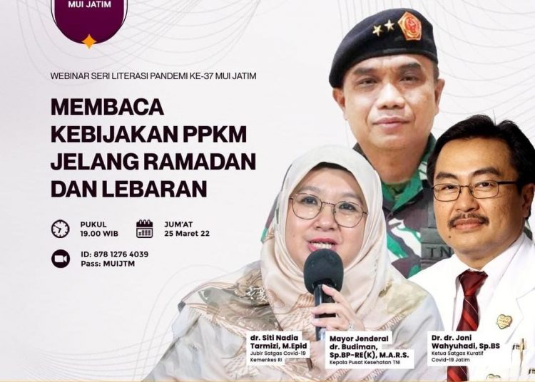 Seri Literasi Pandemi ke-37 Bahas Kebijakan PPKM Jelang Ramadan dan Lebaran