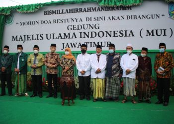 MUI Jatim Gelar Pemancangan Papan Nama untuk Pembangunan Kantor Baru