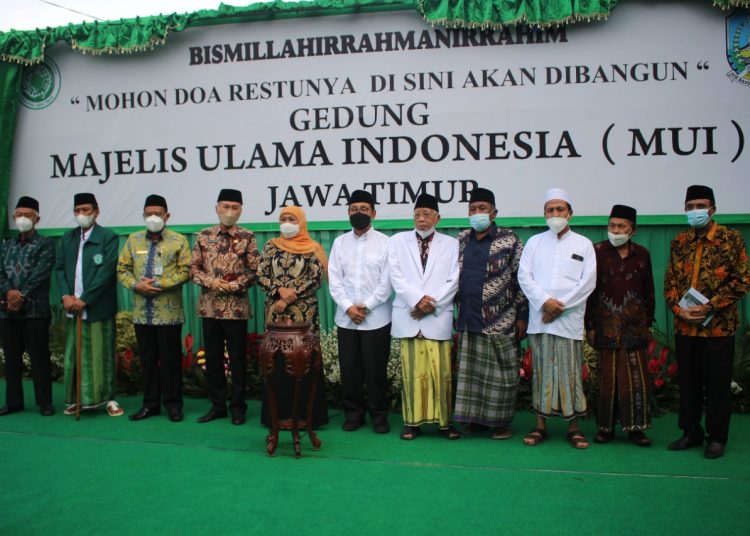 MUI Jatim Gelar Pemancangan Papan Nama untuk Pembangunan Kantor Baru