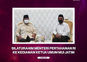 Silaturahim Menteri Pertahanan RI ke Kediaman Ketua Umum MUI Jatim