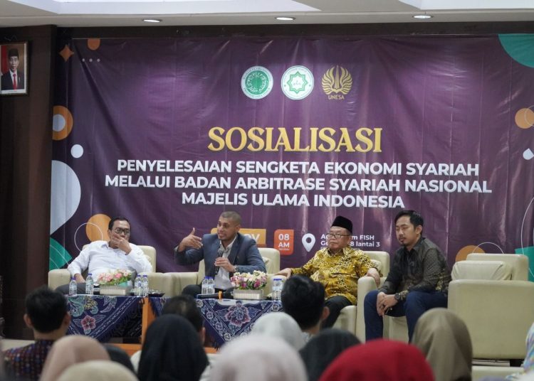 Basyarnas MUI Jatim Sosialisasikan Penyelesaian Sengketa Ekonomi Syariah bersama Unesa