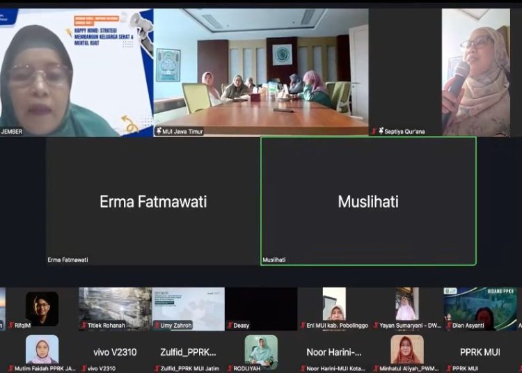 Tekan Angka Perceraian, PPRK MUI Jatim Gelar Webinar “Happy Home” untuk Bangun Ketahanan Keluarga