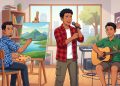 Hukum Menggambar, Animasi, Musik dan Nyanyian