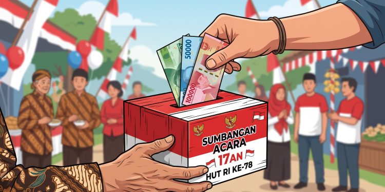 Uang Sumbangan, Kegiatan Agustusan dengan Iuran Dijadikan Hadiah, dan Tarian Joget