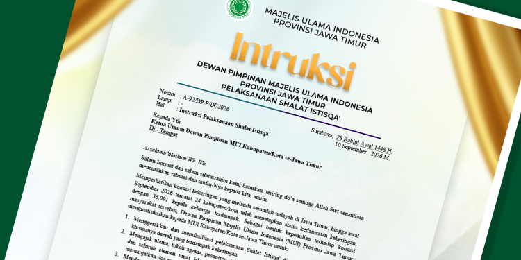 MUI Jatim Instruksikan Pelaksanaan Shalat Istisqa Hadapi Darurat Kekeringan