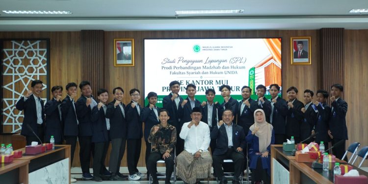 Mahasiswa Perbandingan Madzhab UNIDA Gelar Studi Pengayaan Lapangan ke MUI Jatim