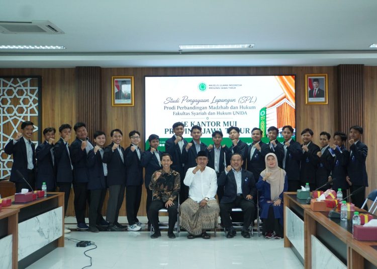 Mahasiswa Perbandingan Madzhab UNIDA Gelar Studi Pengayaan Lapangan ke MUI Jatim